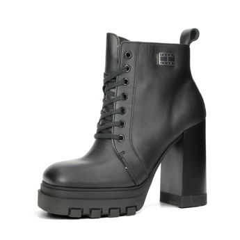 Tommy Hilfiger damă botine din piele - negru